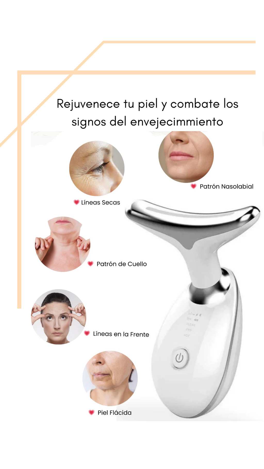 Lifpro Masajeador Facial Rejuvenecedor y Antipapada